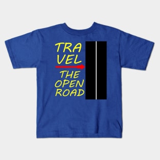 Traveling The Open Road Kids T-Shirt